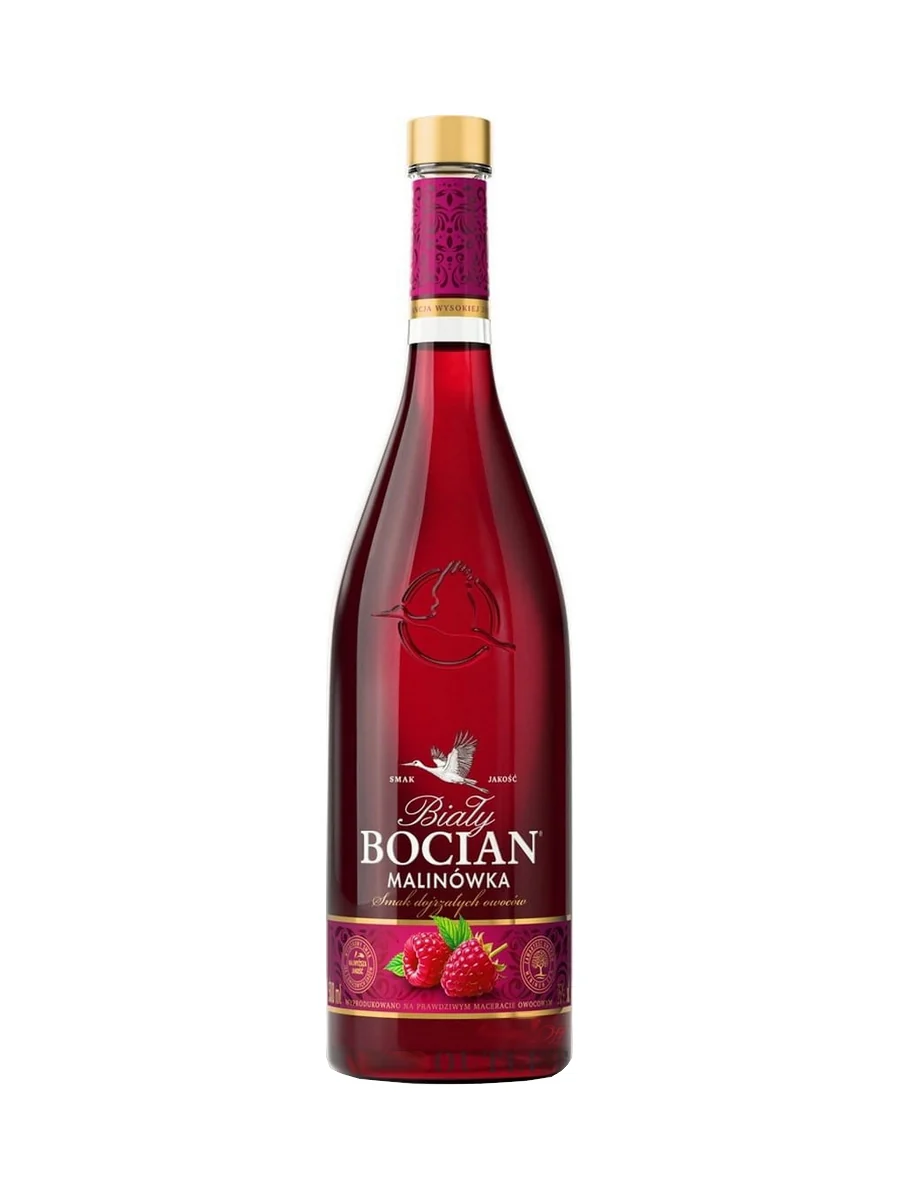Bialy Bocian Raspberry Liqueur Vodka (Malinowka) 50cl / 25%