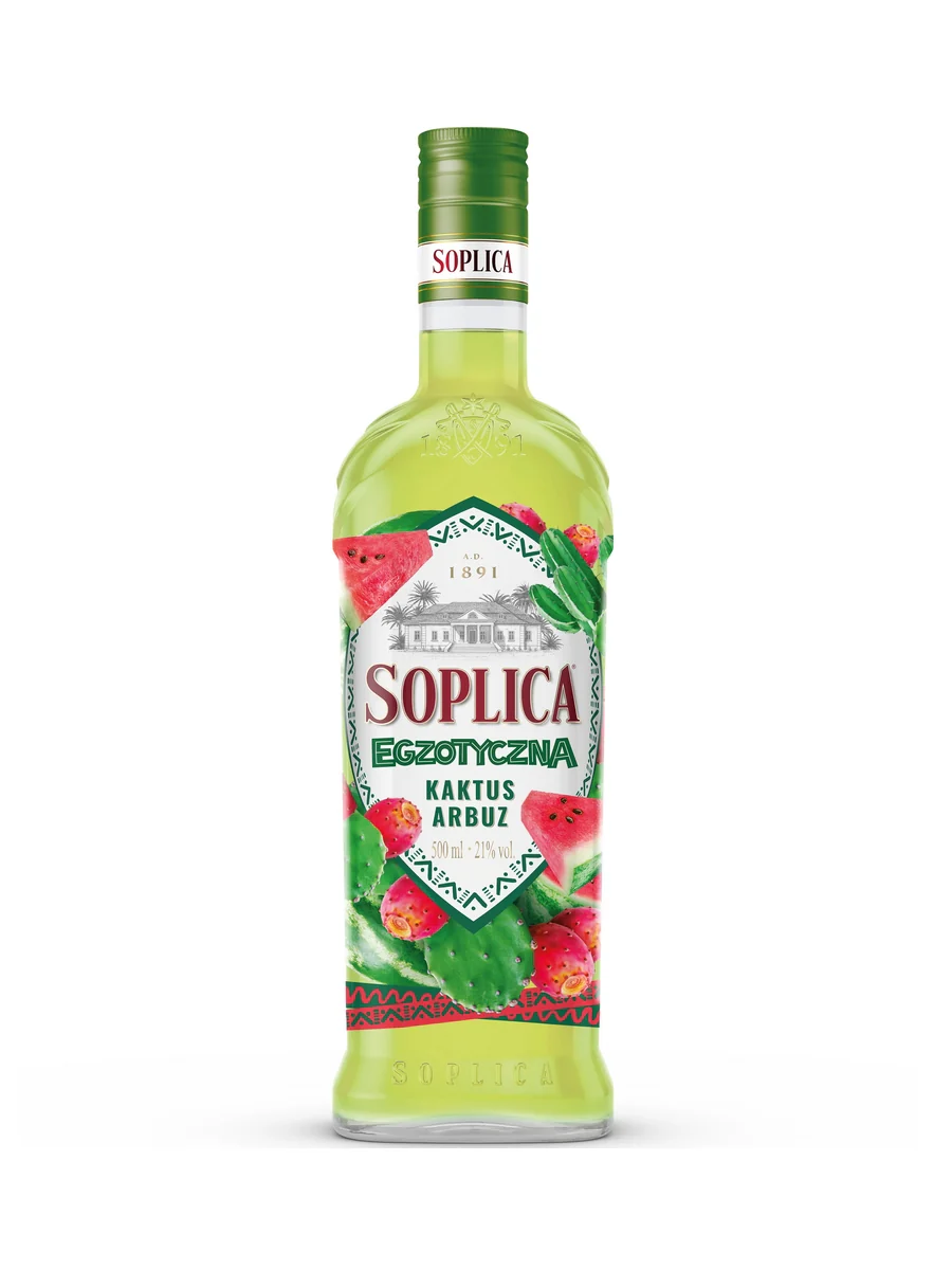 Soplica Exotic Cactus and Watermelon Vodka Liqueur (Egzotyczna Kaktus•Arbuz) 50cl / 21%